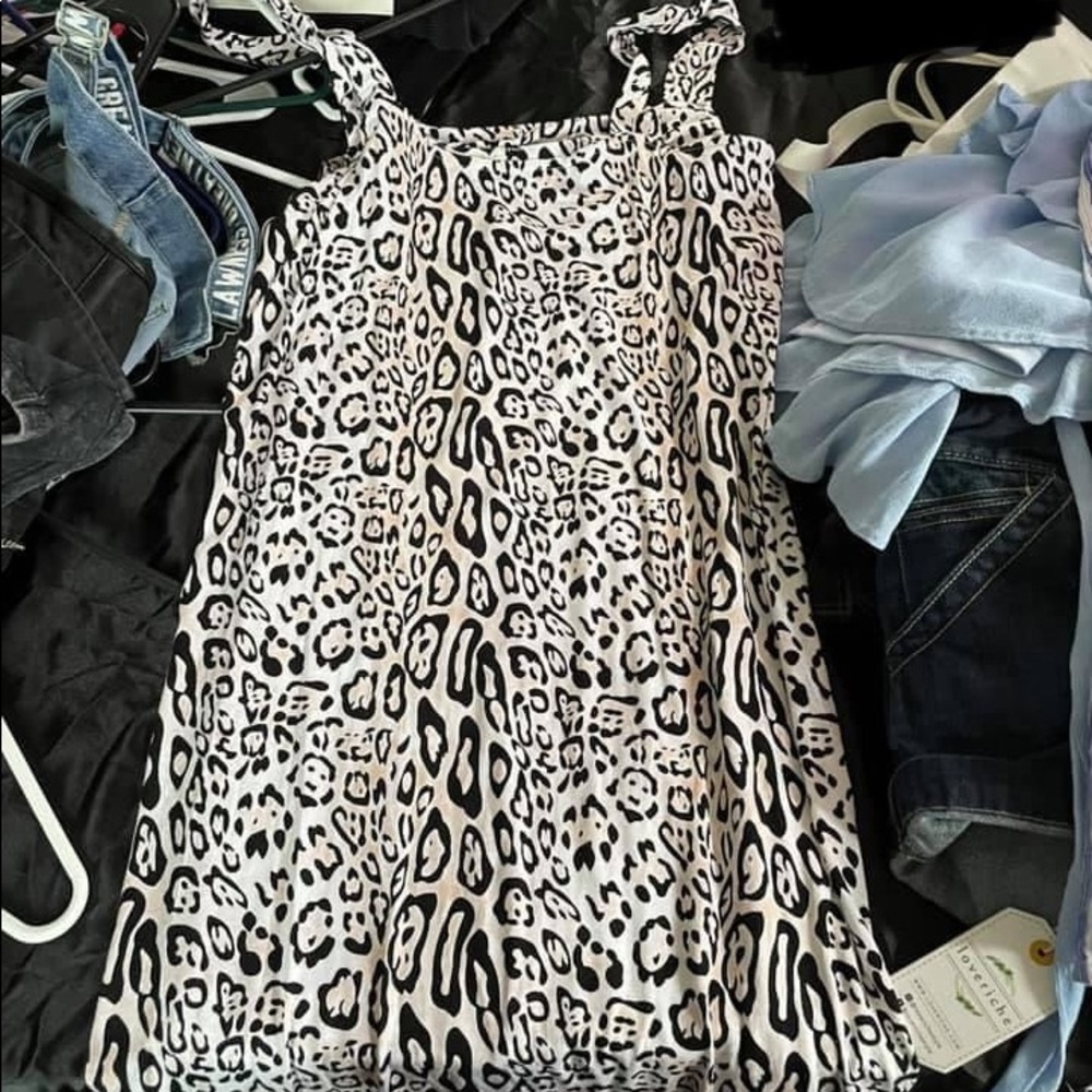 Cheetah print maxi dress